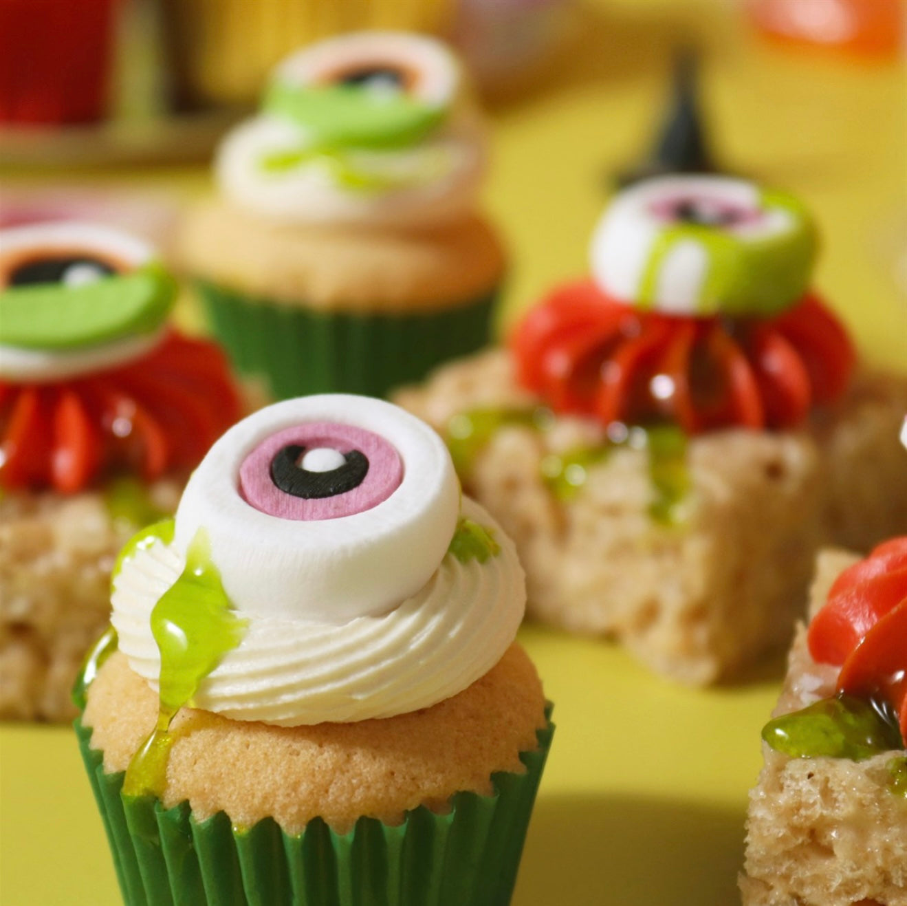 PME Halloween Cupcake Deko Set Schleimmonster Augen