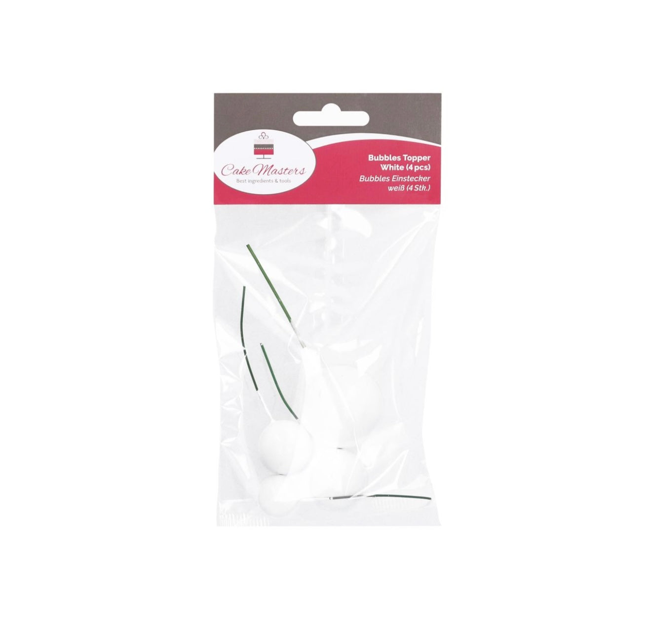 Cake Masters Ball/ Bubble Topper weiss