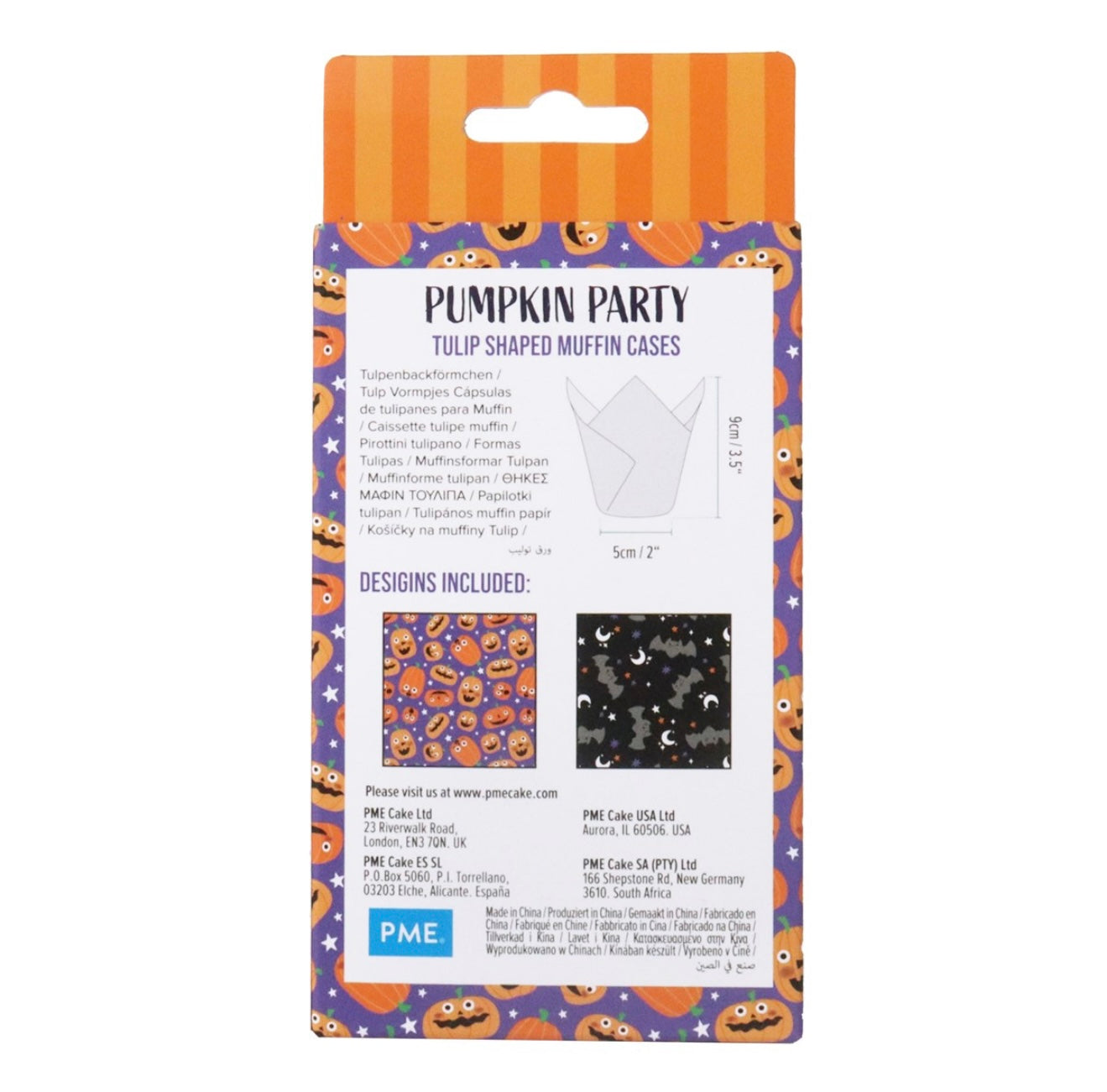 PME Halloween Tulpen Muffin Förmchen „Pumpkin Party“