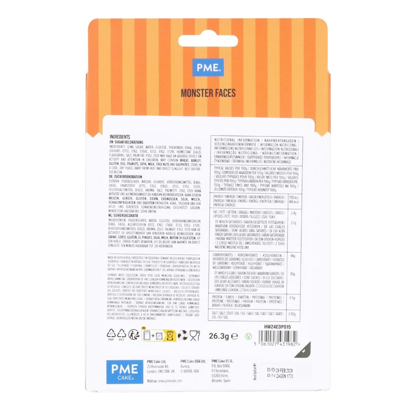 PME Halloween „Monstergesichter“