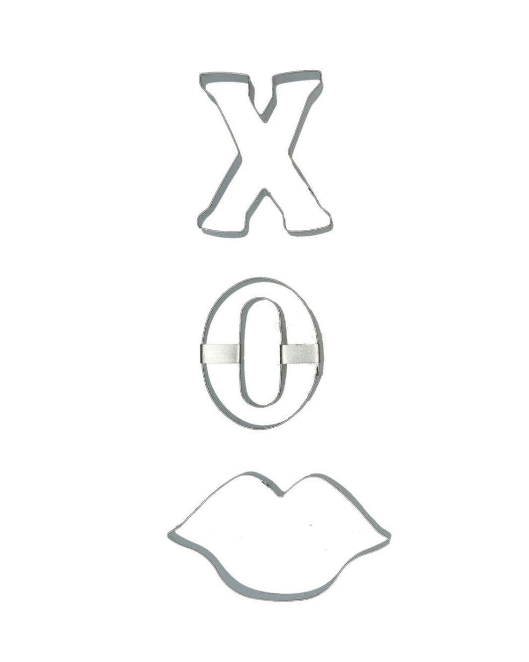 Wilton Ausstecher Set Lippen XO Liebe Valentinstag 3 Stk