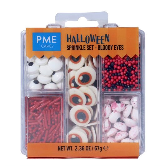 PME 5-in-1 Halloween Streusel Mix „Blutige Augen“