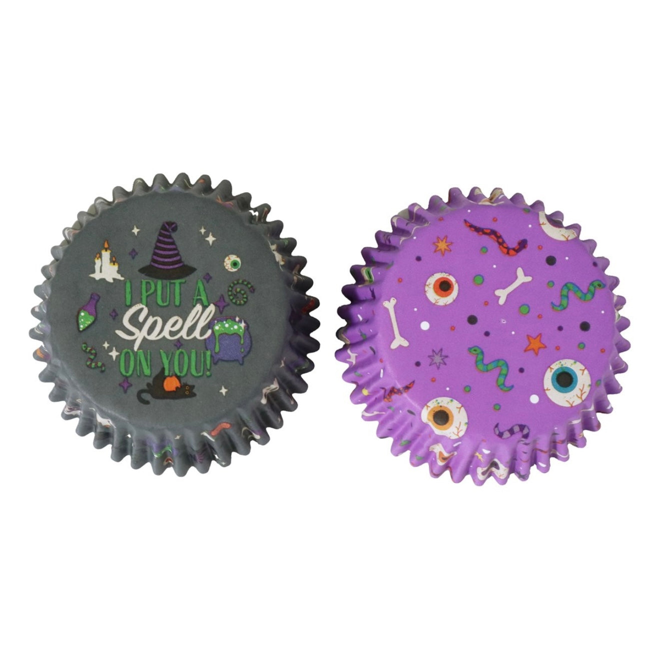 PME Halloween folienbeschichtete Cupcake Förmchen „Böse Hexe“