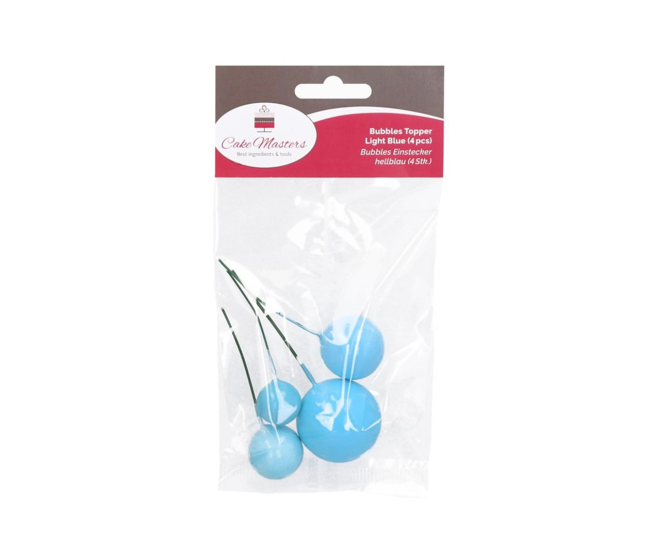 Cake Masters Ball/Bubbles Topper hellblau