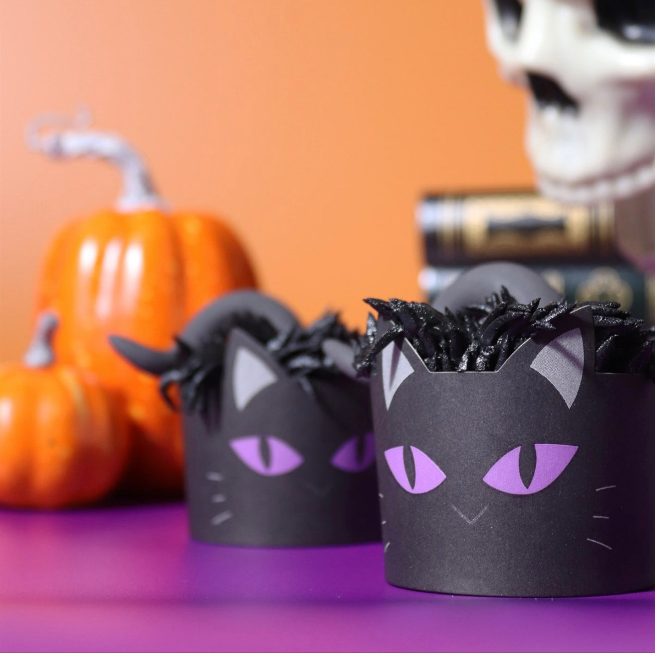 PME Halloween Cupcake Förmchen „Schwarze Katze“