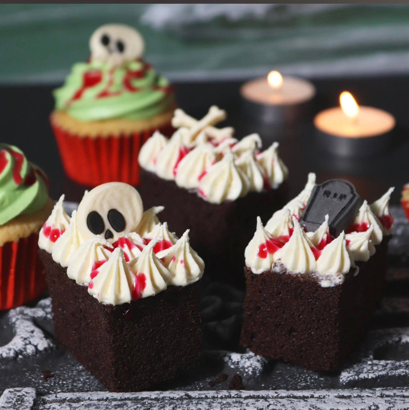 PME Halloween Cupcake Deko Set gruseliger Friedhof