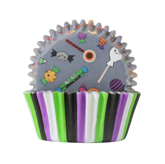 PME Halloween folienbeschichtete Cupcake Förmchen „Trick or Sweet“