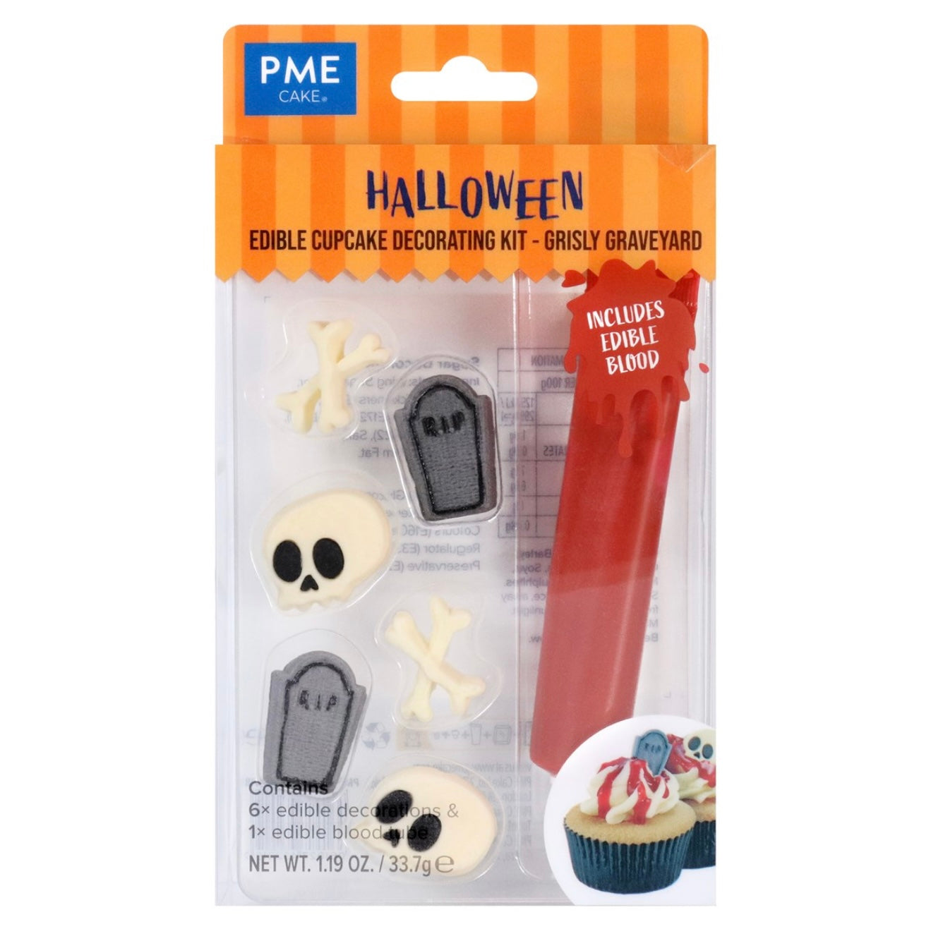 PME Halloween Cupcake Deko Set gruseliger Friedhof