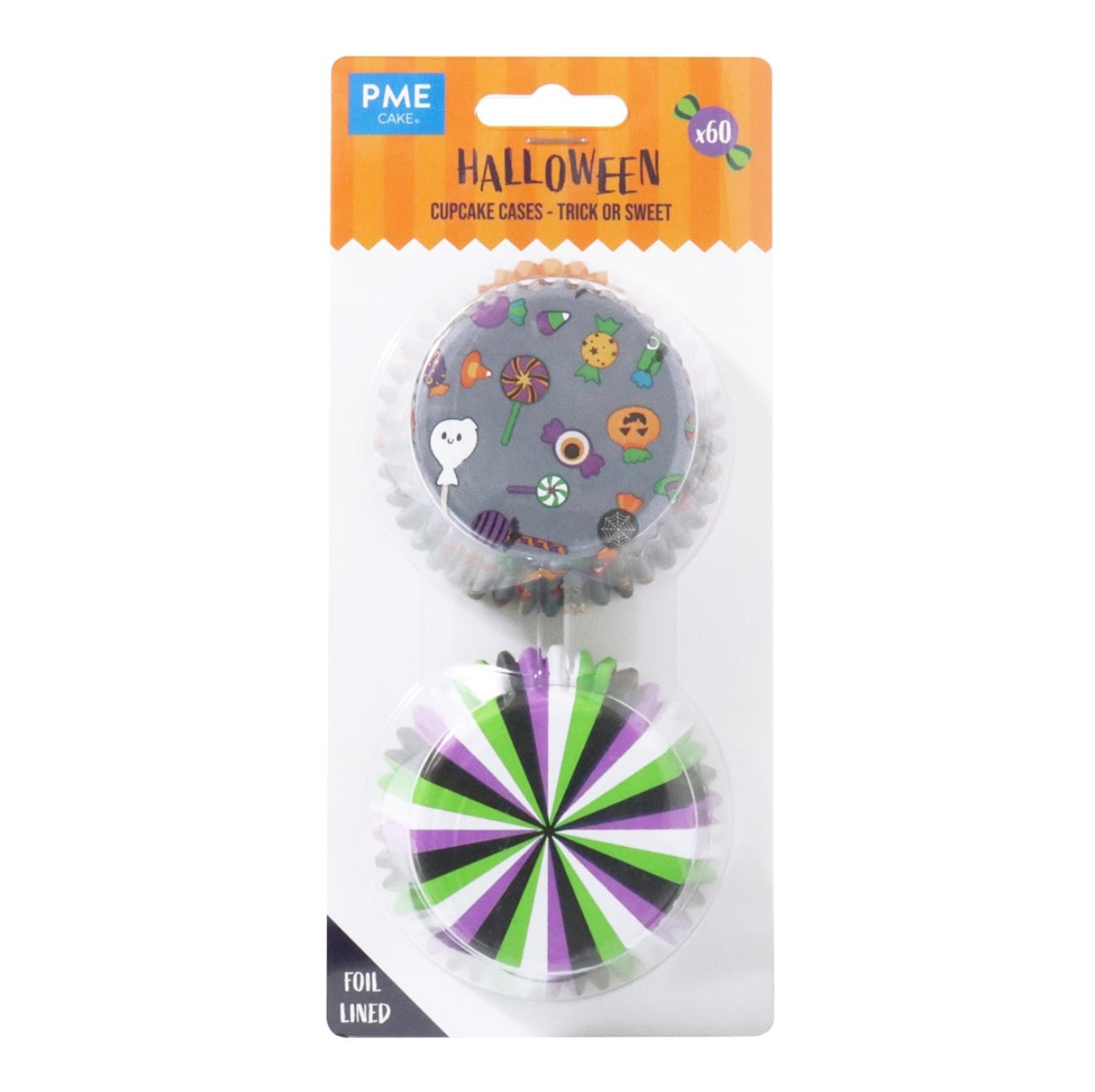 PME Halloween folienbeschichtete Cupcake Förmchen „Trick or Sweet“