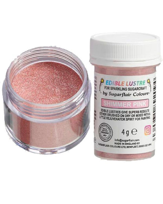 Sugarflair Edible Lustre Shimmering Pink 4 g