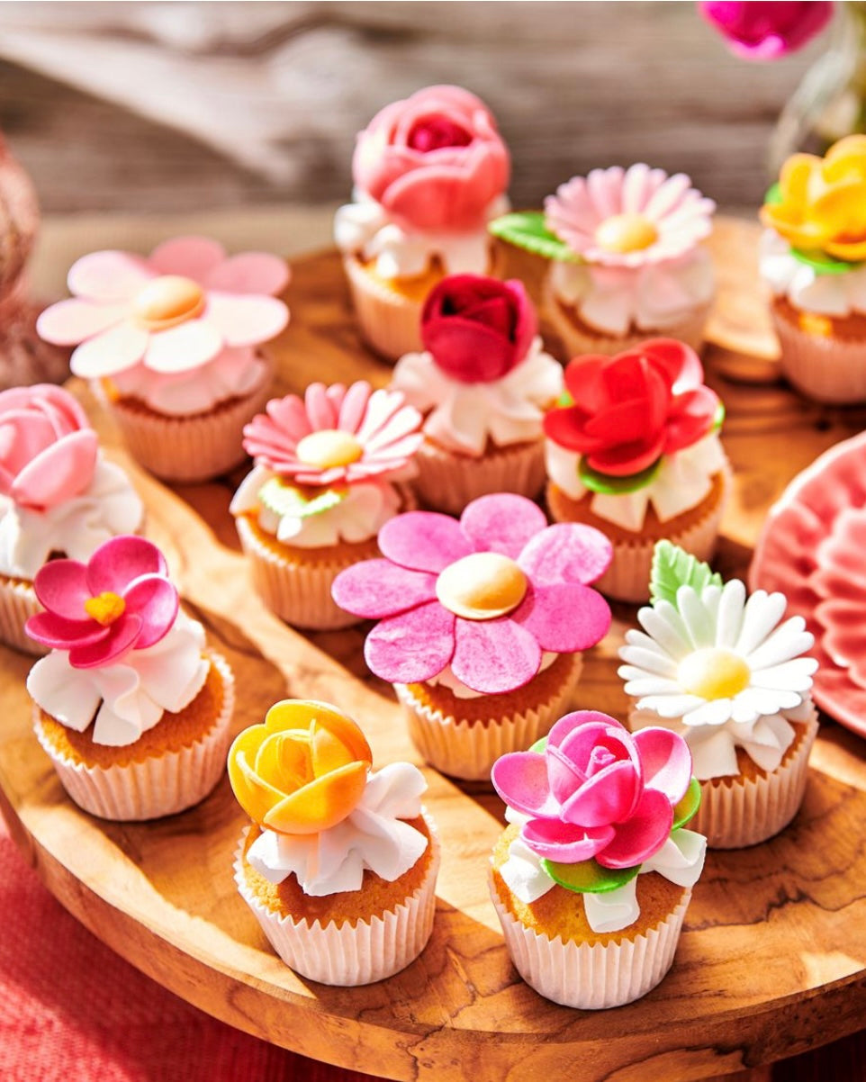 Funcakes essbare Papierblumen grüne Blätter 50 Stk