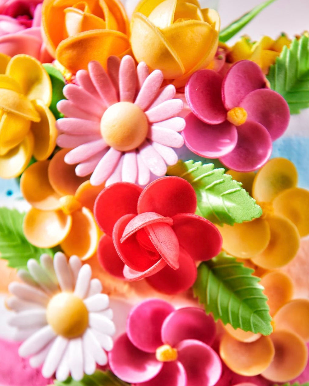 Funcakes essbare Papierblumen grüne Blätter 50 Stk