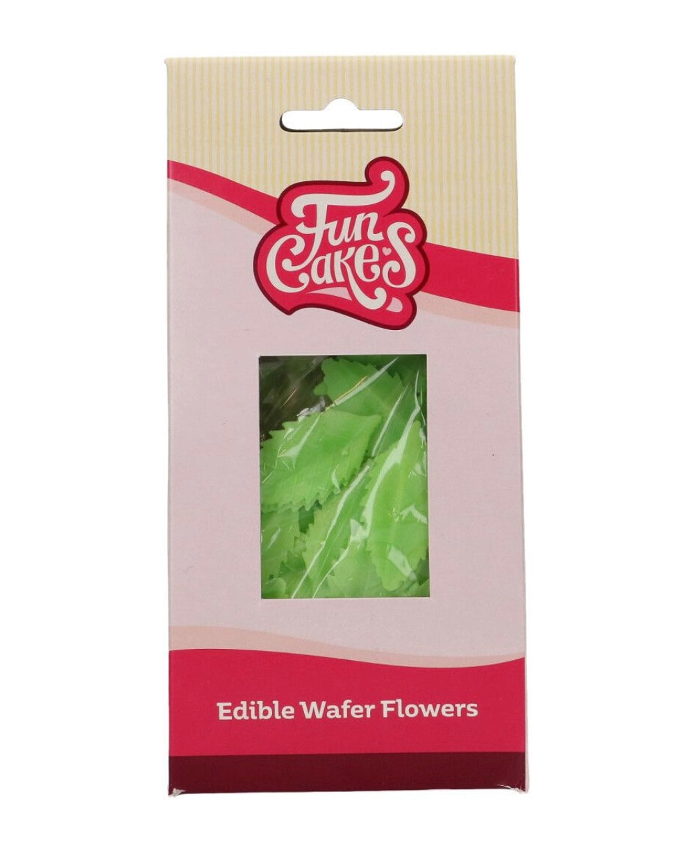 Funcakes essbare Papierblumen grüne Blätter 50 Stk