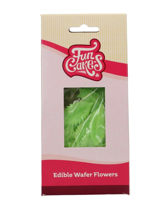 Funcakes essbare Papierblumen grüne Blätter 50 Stk