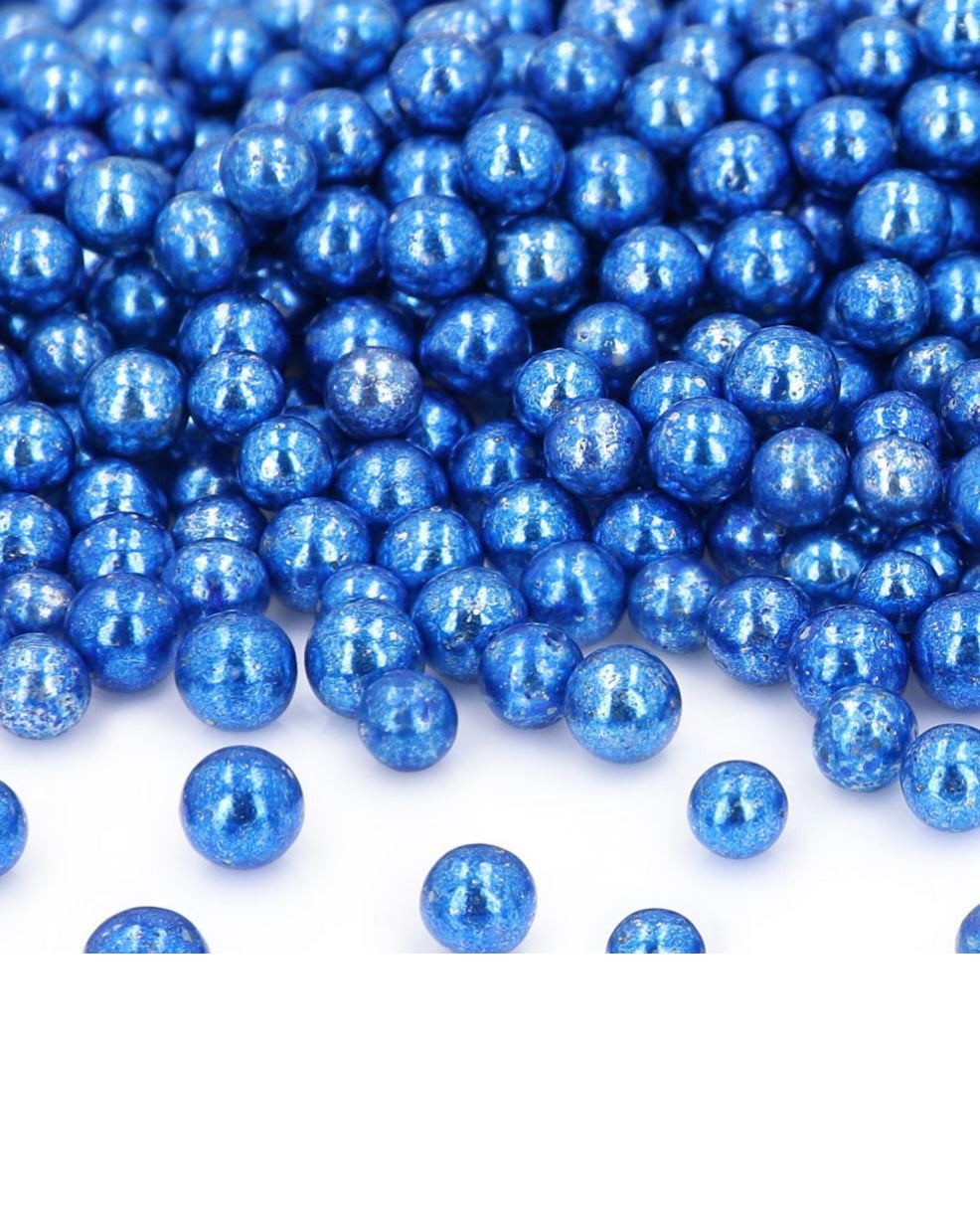 Cake-Masters Zuckerperlen metallic blau 7 mm 80 g