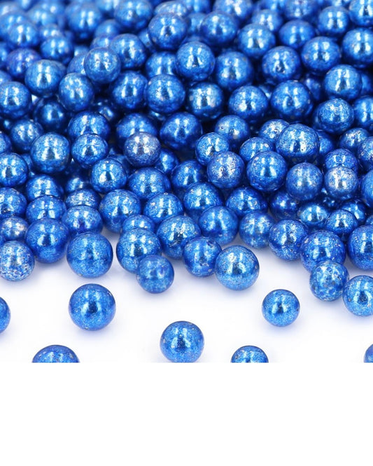 Cake-Masters Zuckerperlen metallic blau 7 mm 80 g