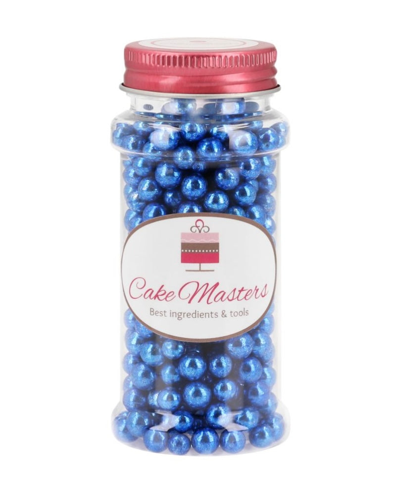 Cake-Masters Zuckerperlen metallic blau 7 mm 80 g