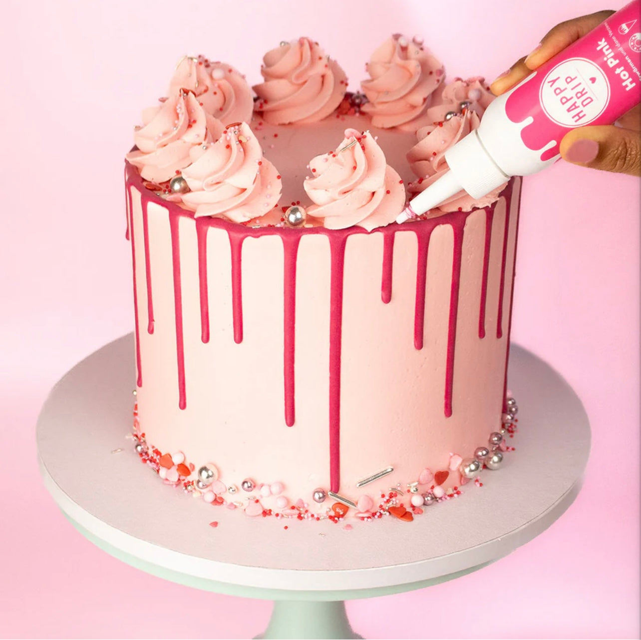 Happy Sprinkles Happy Drip Hot Pink 130 g