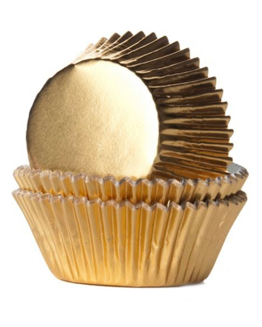 Cupcake metallic Förmchen gold 24 Stk