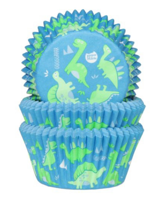 Cupcakes Papierbackförmchen Dino 50 Stk