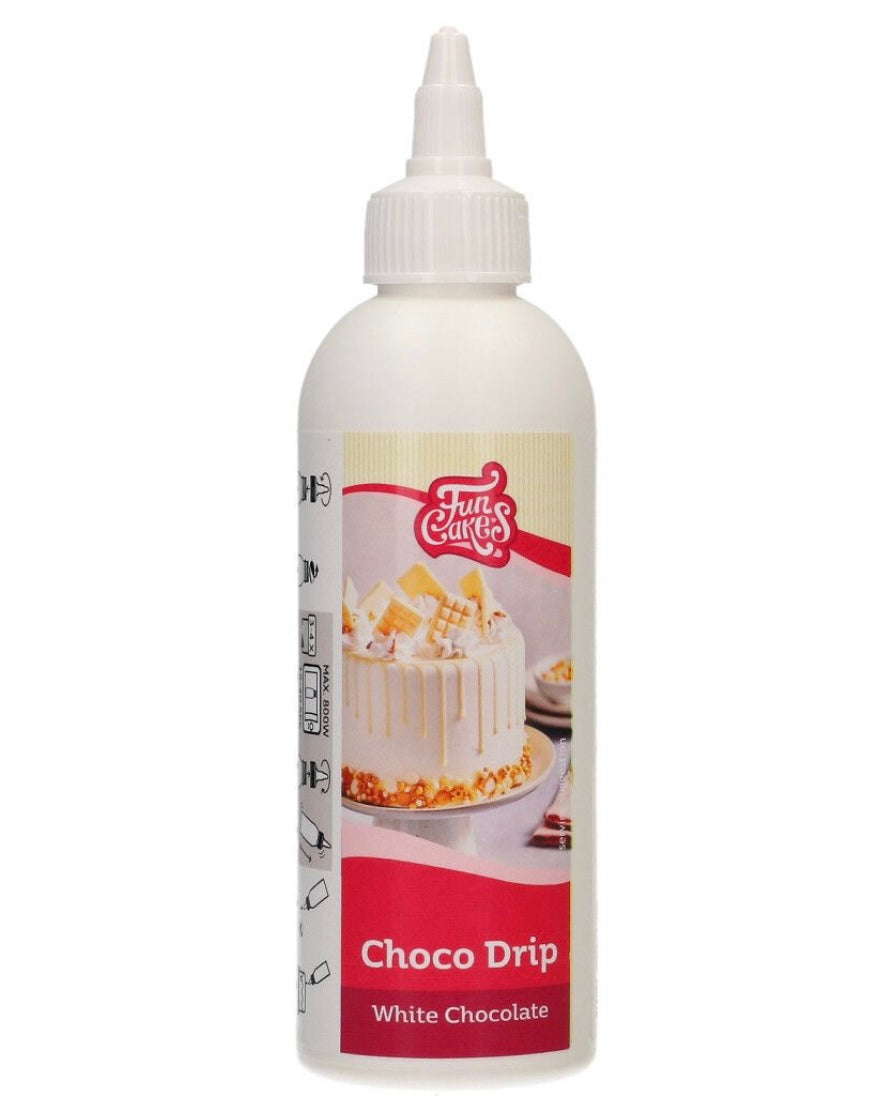Funcakes Choco Drip weiße Schokolade