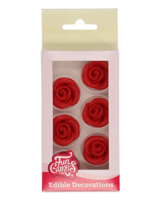 Funcakes rote Marzipan Rosen