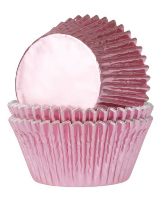 Cupcakes Förmchen metallic rosa