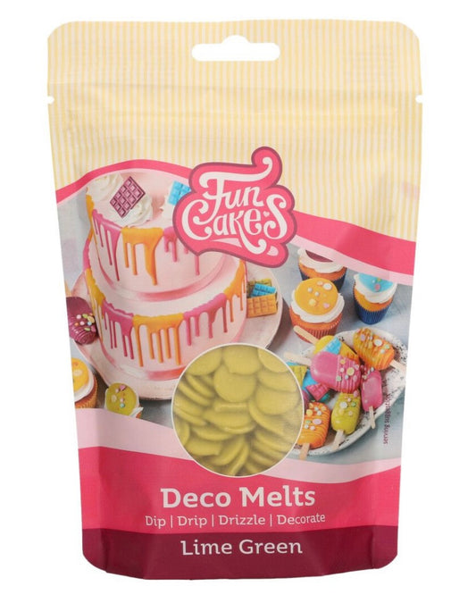Funcakes Deco Melts limettengrün 250 g