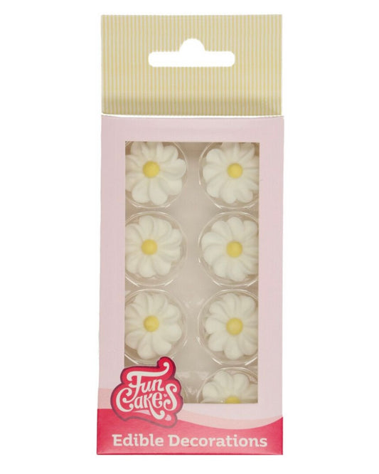 Funcakes weiße Gänseblümchen 16 Stk