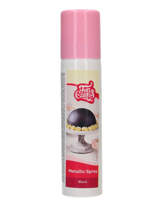 Funcakes metallic Spray schwarz