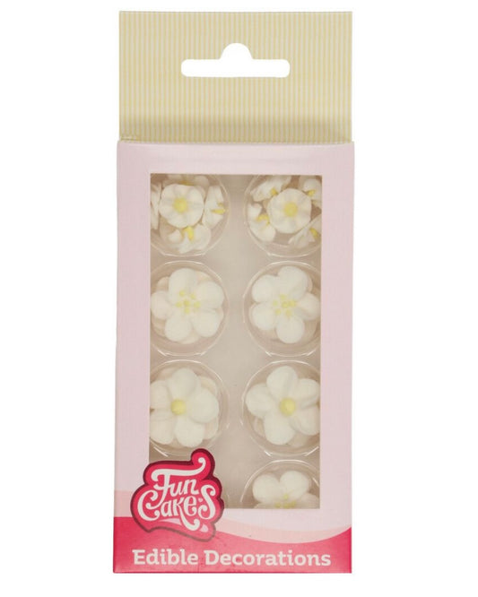 Funcakes Blumen Mix weiß/gelb 32 Stk