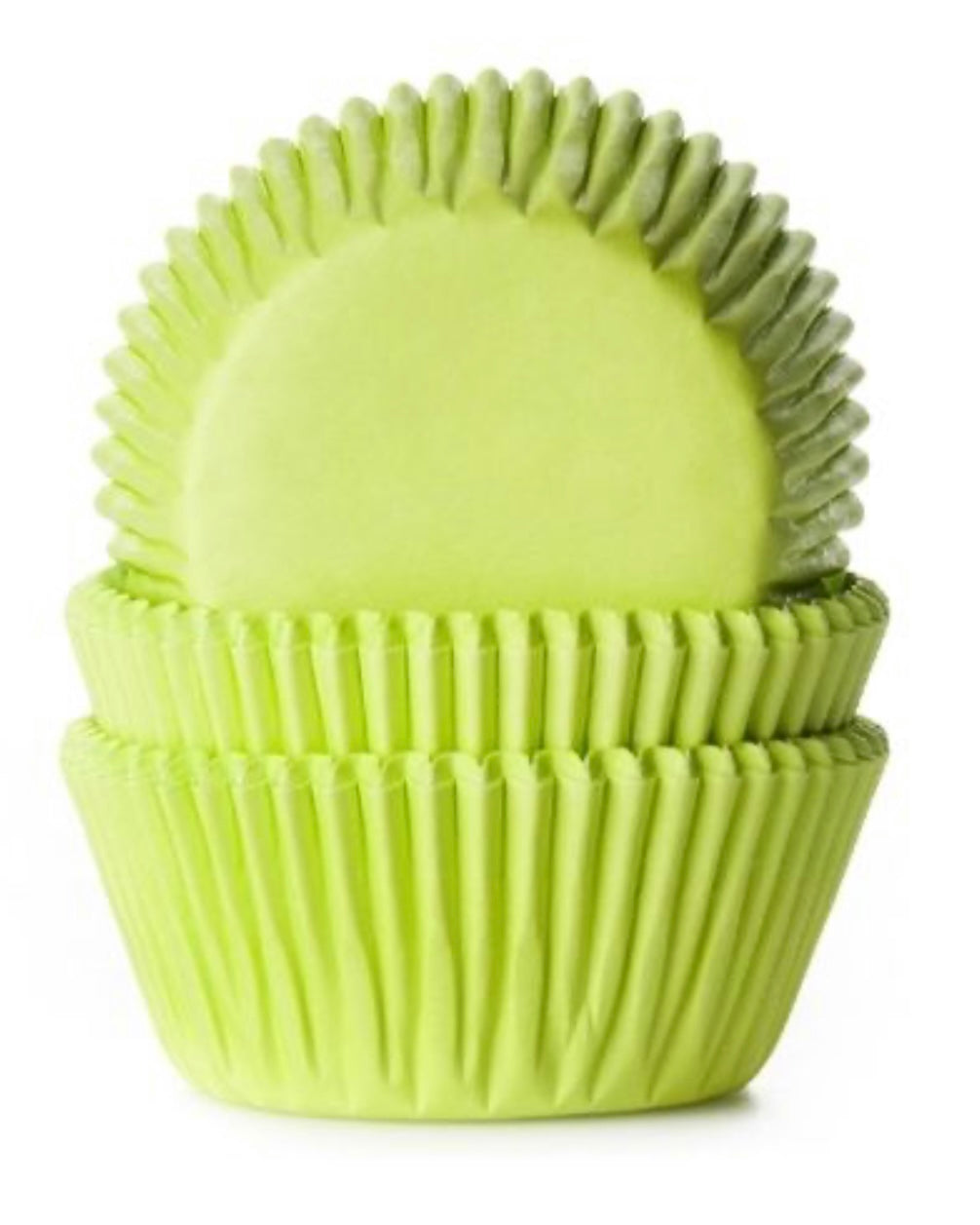 Cupcake Papierbackförmchen limonengrün 50 Stk