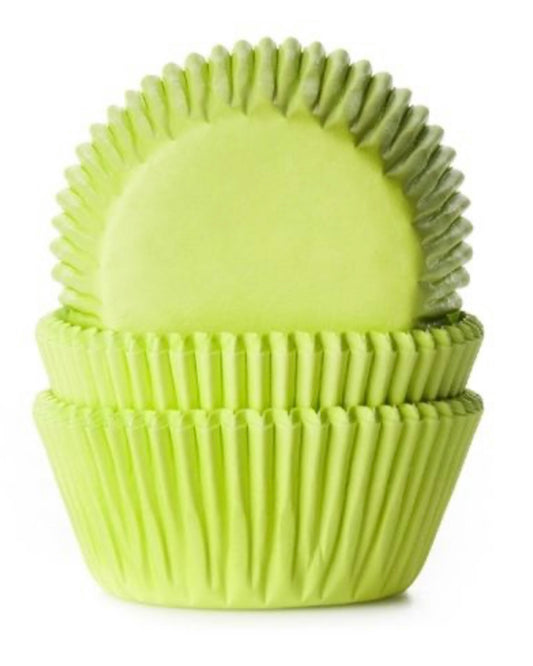 Cupcake Papierbackförmchen limonengrün 50 Stk
