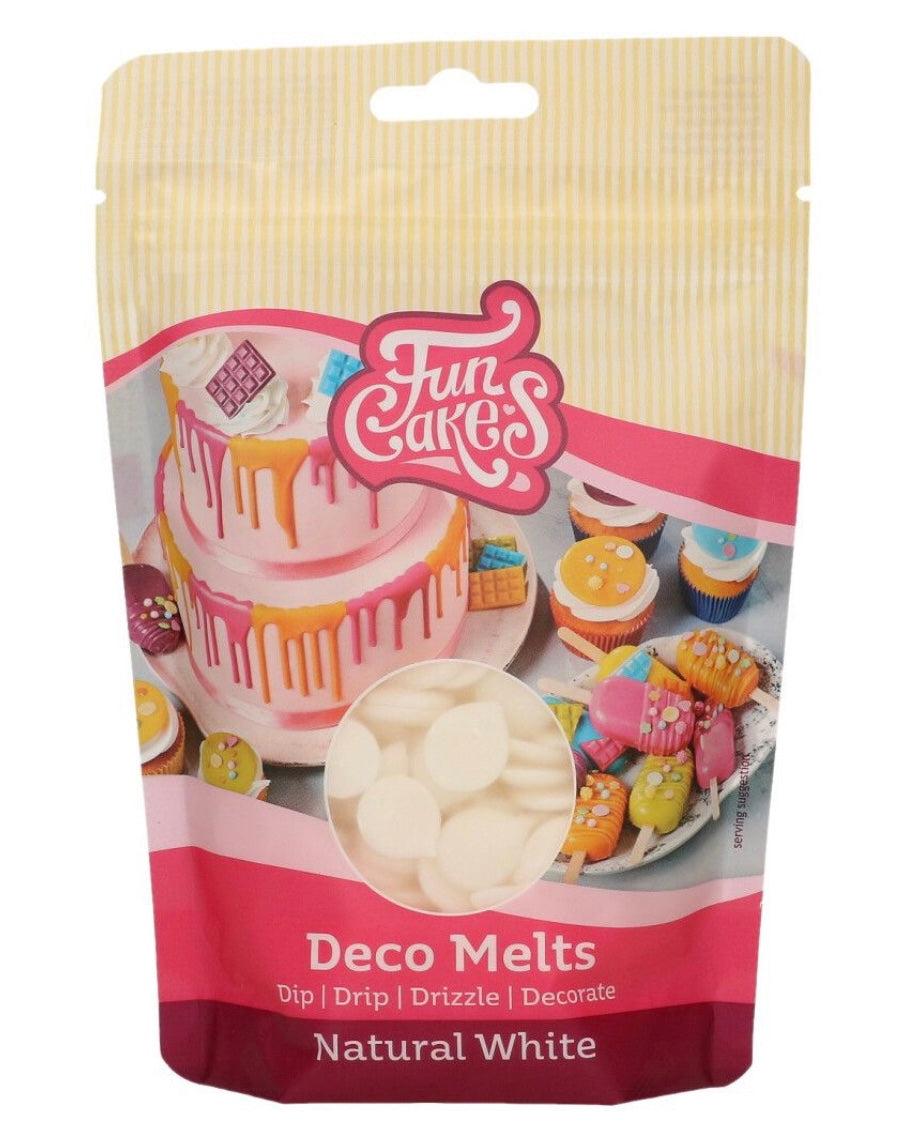 Funcakes Deco Melts natürliches weiß (ohne E171) 250 g